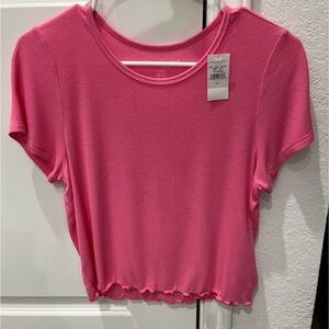 American Eagle Outfitters Pink Crop Top